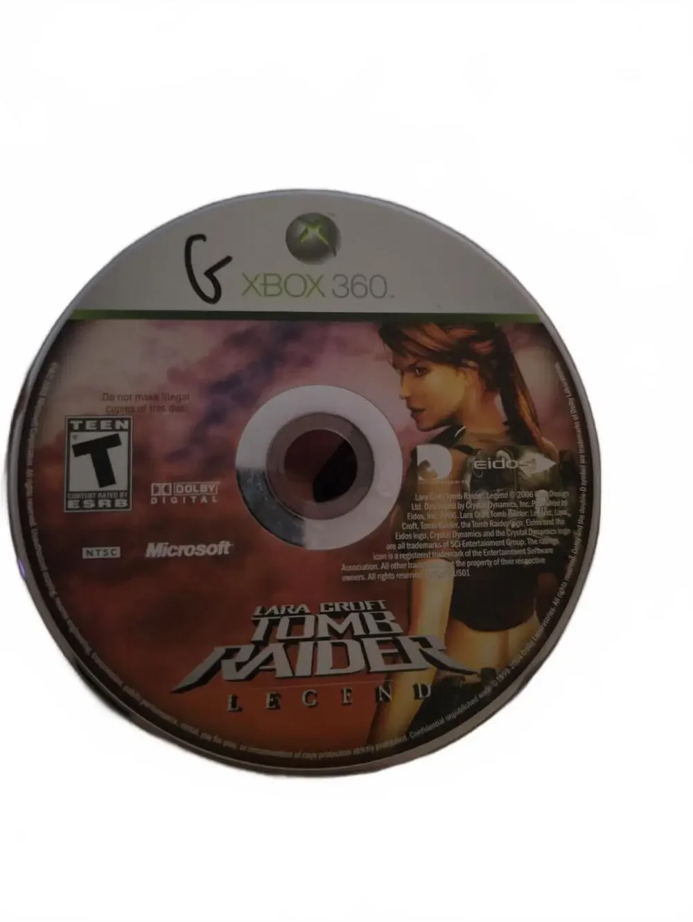 Lara Croft Tomb Raider Legend Xbox 360 Game Disc Only
